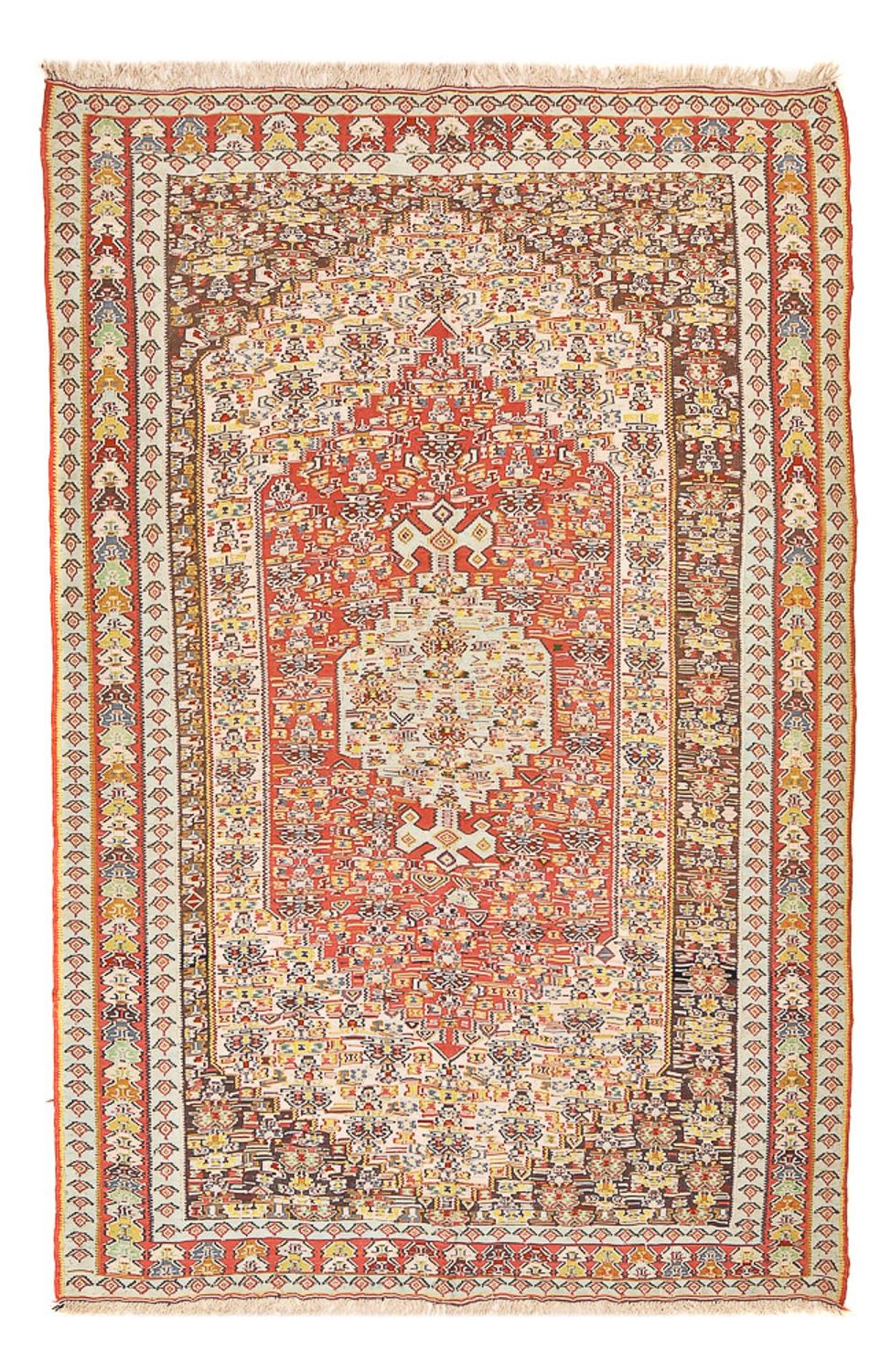 Kelim Carpet - orientalisk matta - 260 x 164 cm - röd