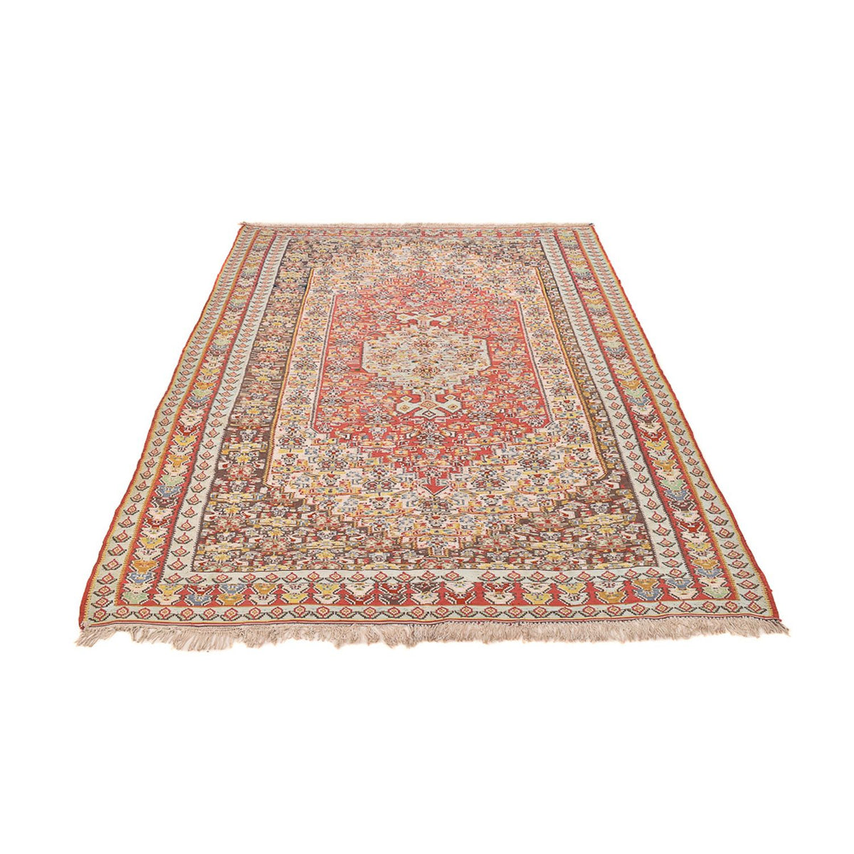 Kelim Carpet - orientalisk matta - 260 x 164 cm - röd