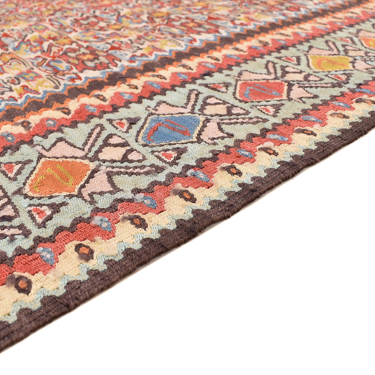 Kelim Carpet - orientalisk matta - 260 x 160 cm - ljusbrun