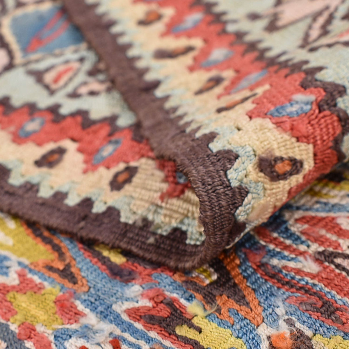 Kelim Carpet - orientalisk matta - 260 x 160 cm - ljusbrun