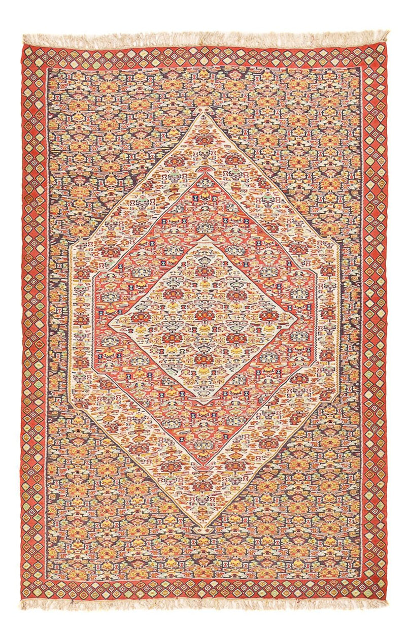 Kelim Carpet - orientalisk matta - 255 x 165 cm - ljusbrun