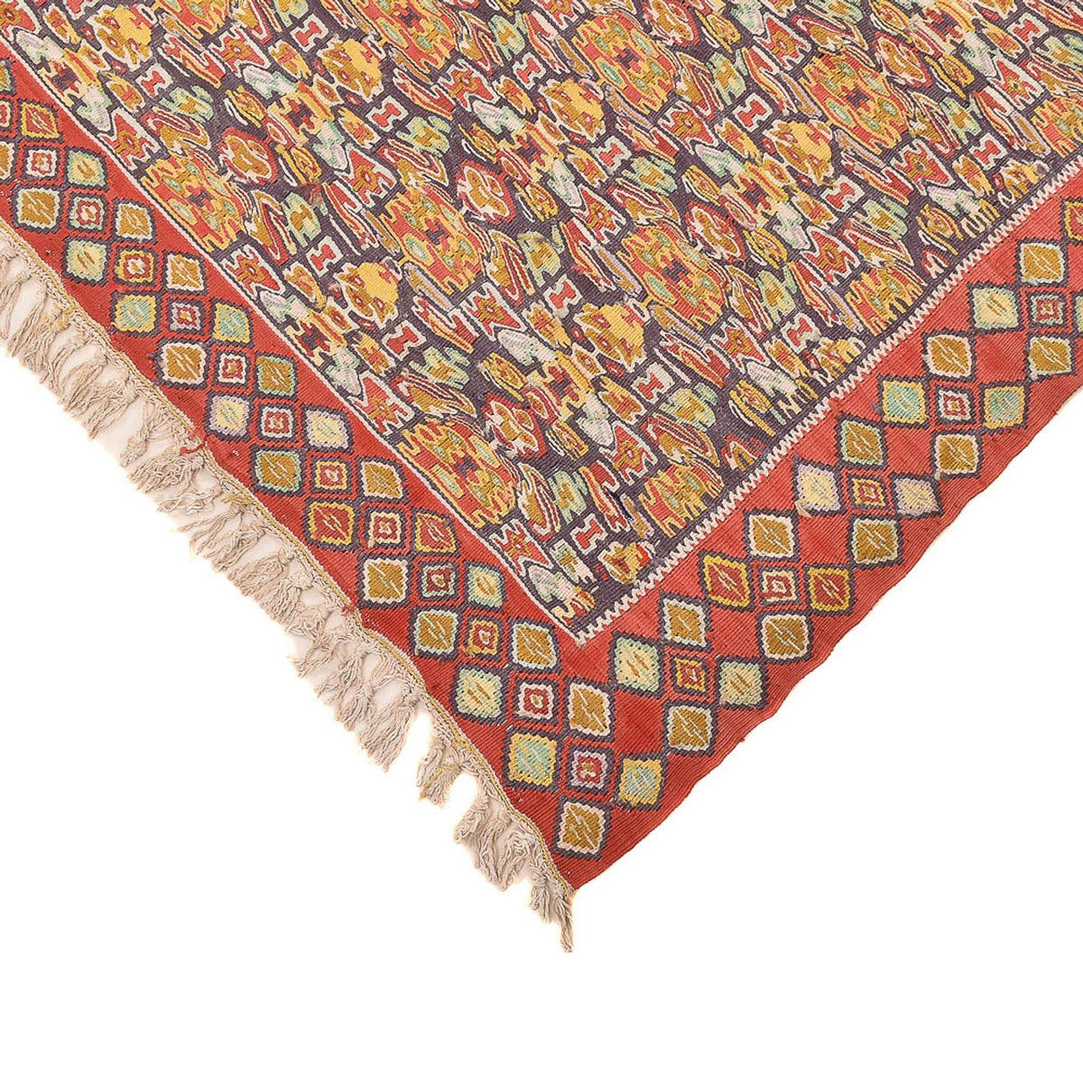Kelim Carpet - orientalisk matta - 255 x 165 cm - ljusbrun