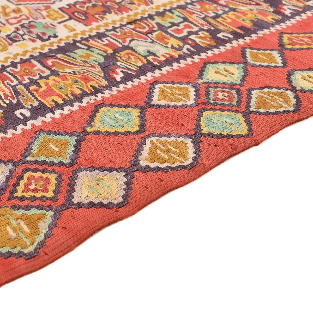 Kelim Carpet - orientalisk matta - 255 x 165 cm - ljusbrun
