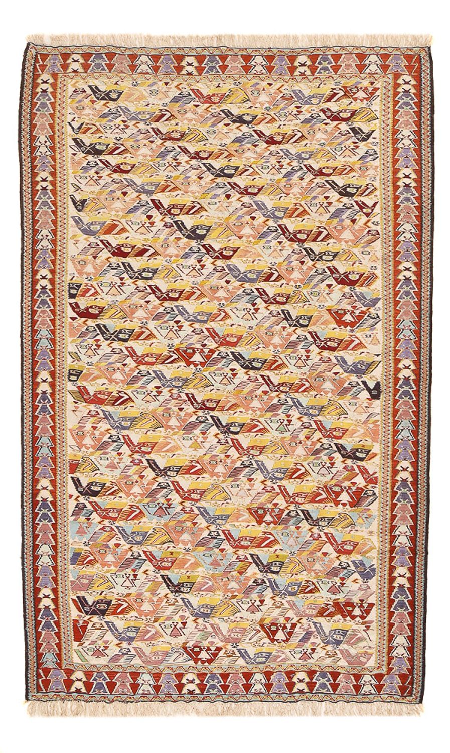Kelim Carpet - orientalisk matta - 255 x 160 cm - karamell