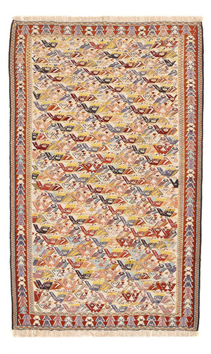 Kelim Carpet - orientalisk matta - 255 x 160 cm - karamell