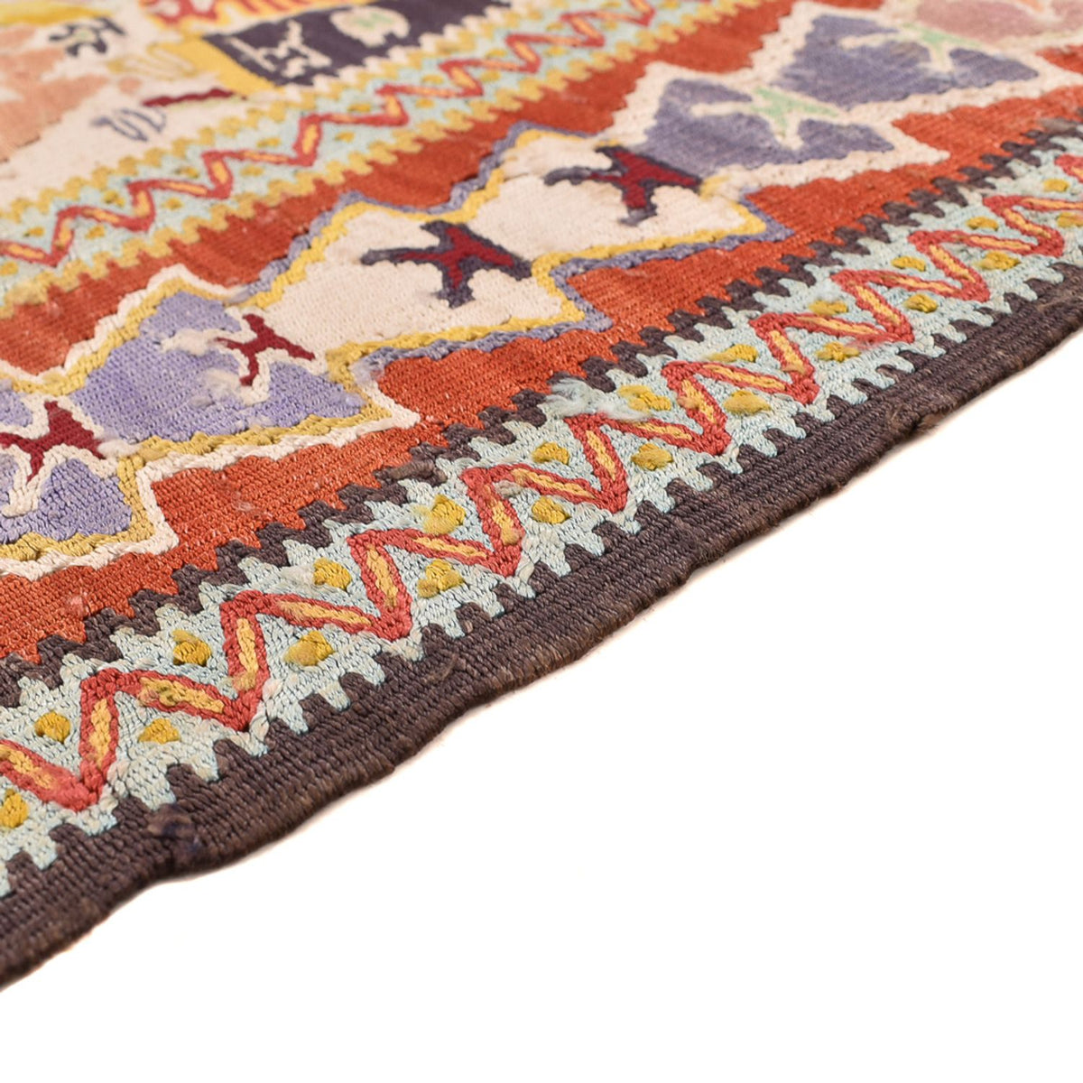 Kelim Carpet - orientalisk matta - 255 x 160 cm - karamell