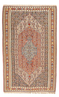 Kelim Carpet - orientalisk matta - 250 x 160 cm - ljusröd
