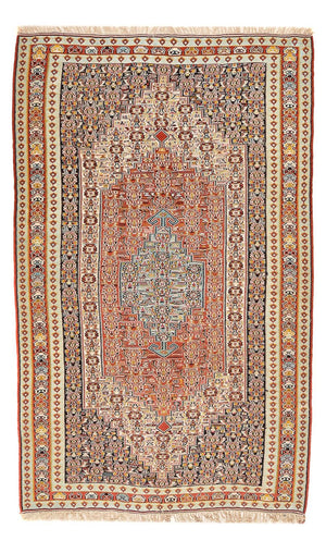 Kelim Carpet - orientalisk matta - 250 x 160 cm - ljusröd