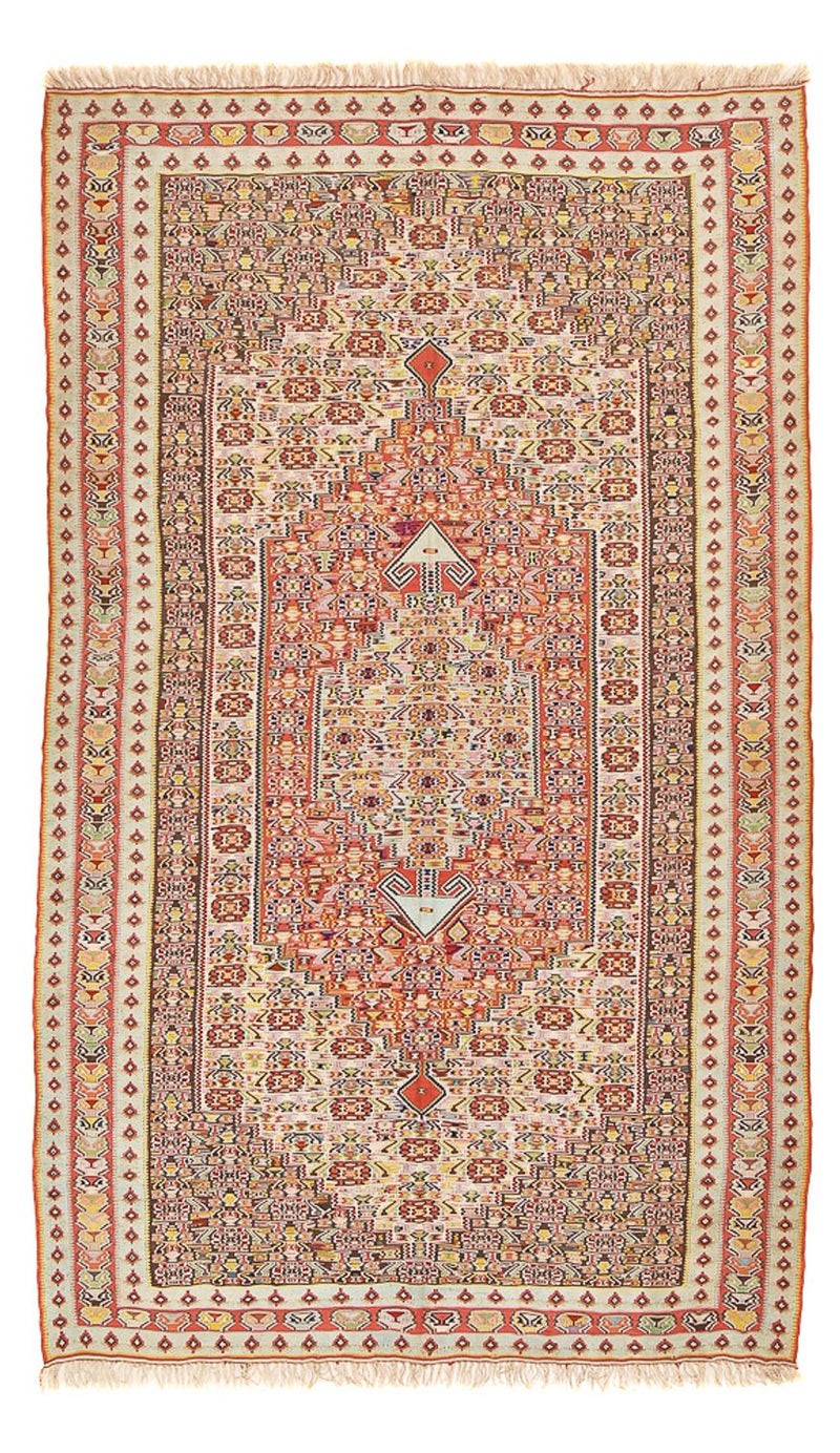Kelim Carpet - orientalisk matta - 270 x 158 cm - ljusröd