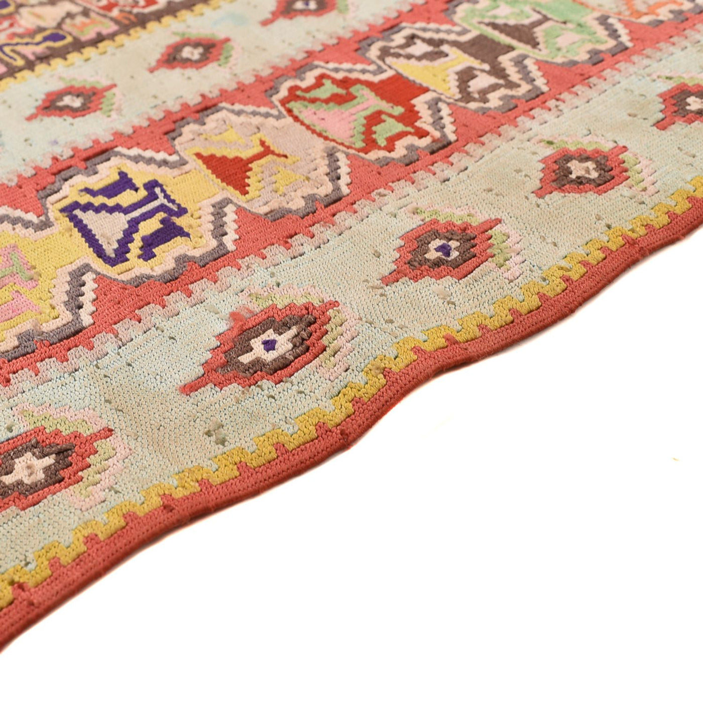 Kelim Carpet - orientalisk matta - 270 x 158 cm - ljusröd