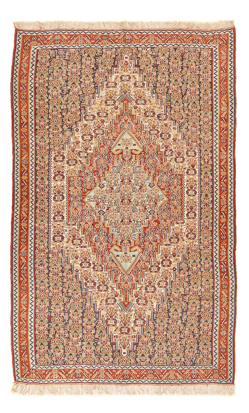 Kelim Carpet - orientalisk matta - 248 x 156 cm - ljusröd