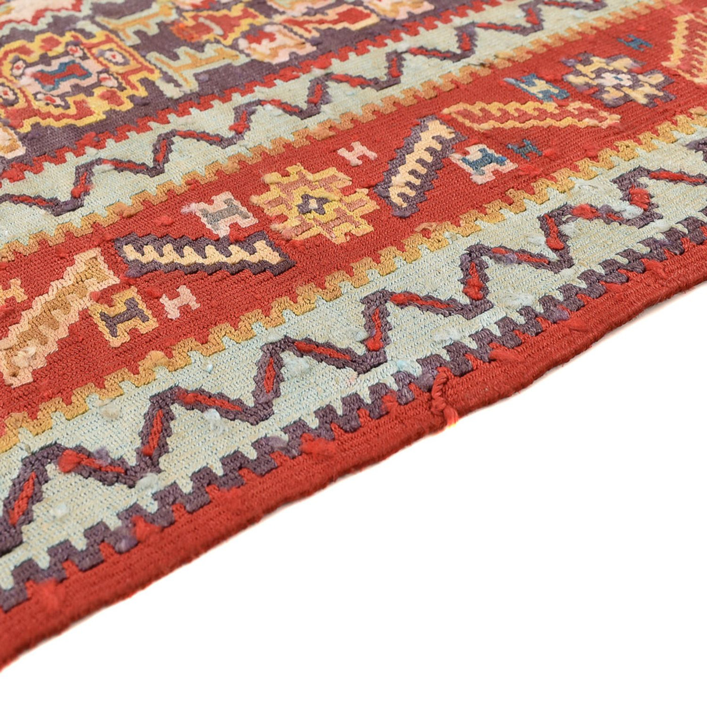 Kelim Carpet - orientalisk matta - 248 x 156 cm - ljusröd