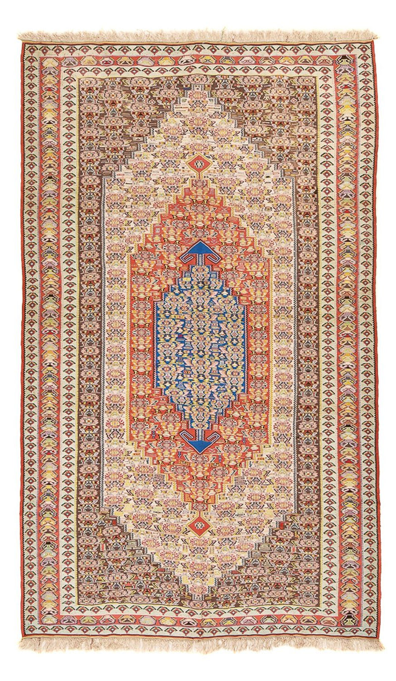 Kelim Carpet - orientalisk matta - 258 x 160 cm - ljusröd