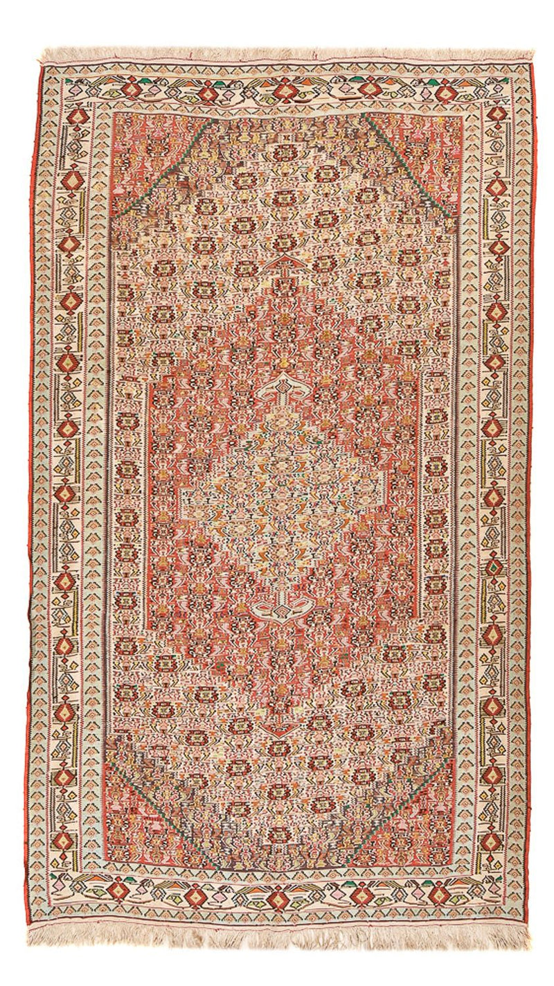 Kelim Carpet - orientalisk matta - 260 x 160 cm - ljusröd
