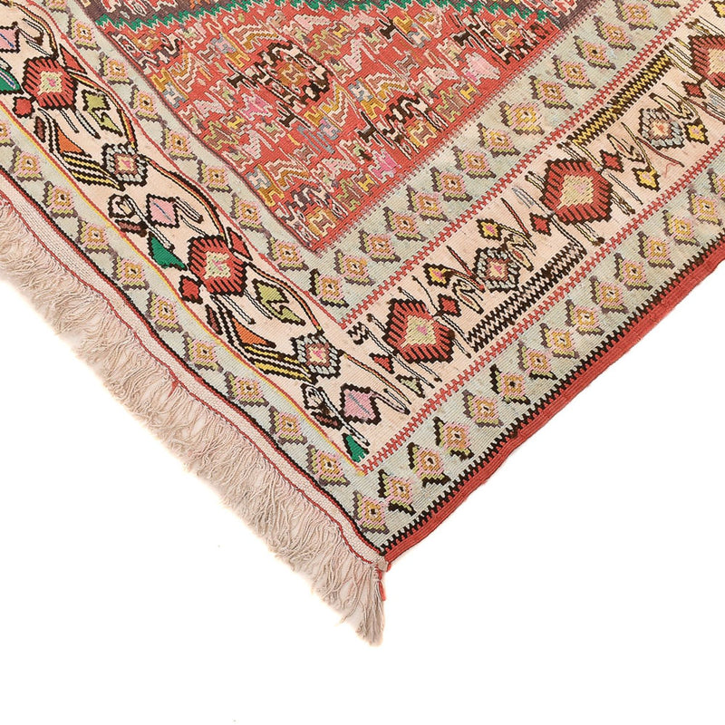 Kelim Carpet - orientalisk matta - 260 x 160 cm - ljusröd