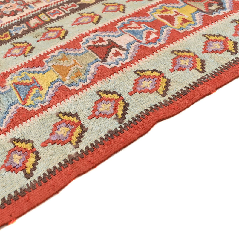 Kelim Carpet - orientalisk matta - 255 x 155 cm - ljusröd