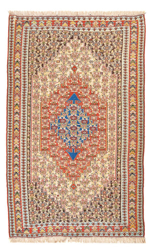 Kelim Carpet - orientalisk matta - 260 x 158 cm - ljusröd