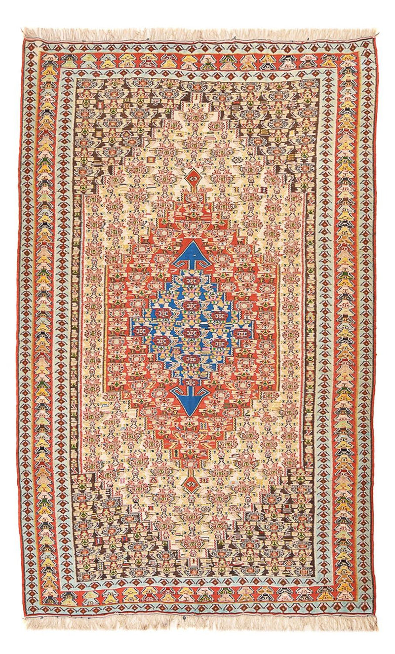 Kelim Carpet - orientalisk matta - 260 x 158 cm - ljusröd