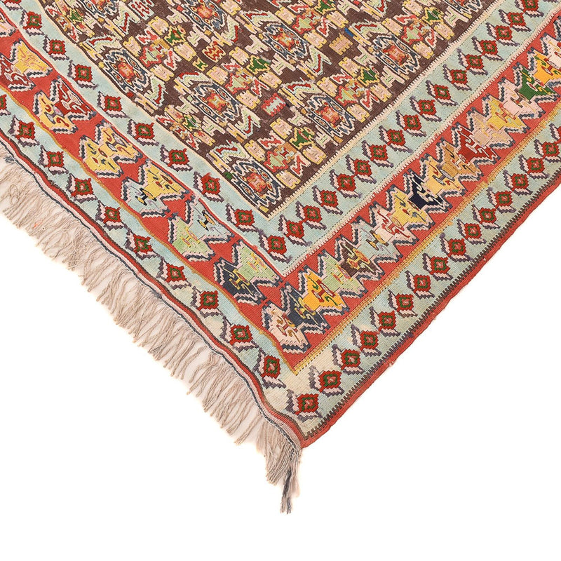 Kelim Carpet - orientalisk matta - 260 x 158 cm - ljusröd