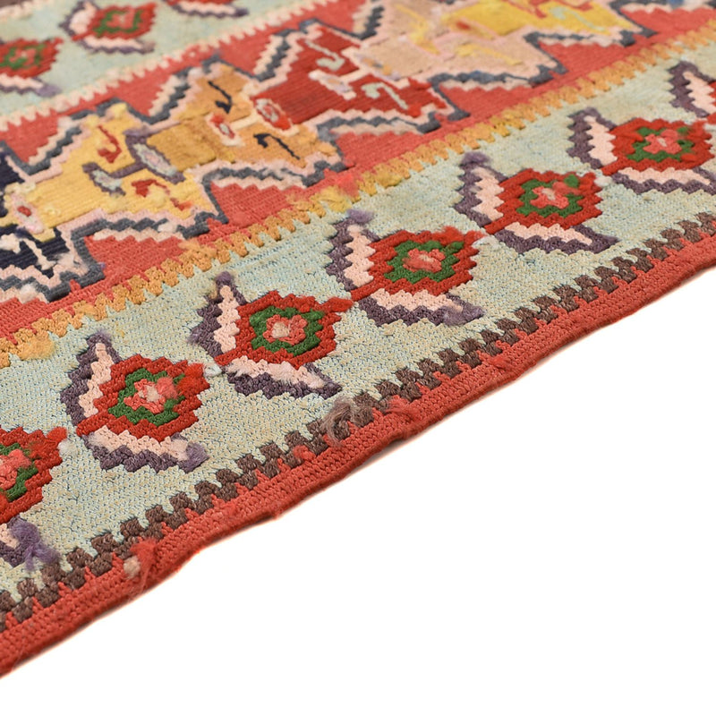 Kelim Carpet - orientalisk matta - 260 x 158 cm - ljusröd