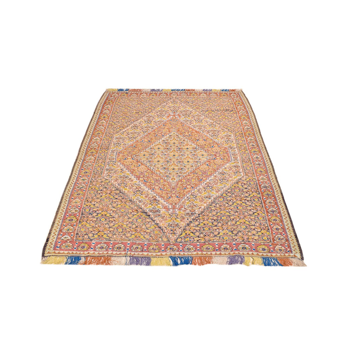 Kelim Carpet - orientalisk matta - 200 x 140 cm - karamell