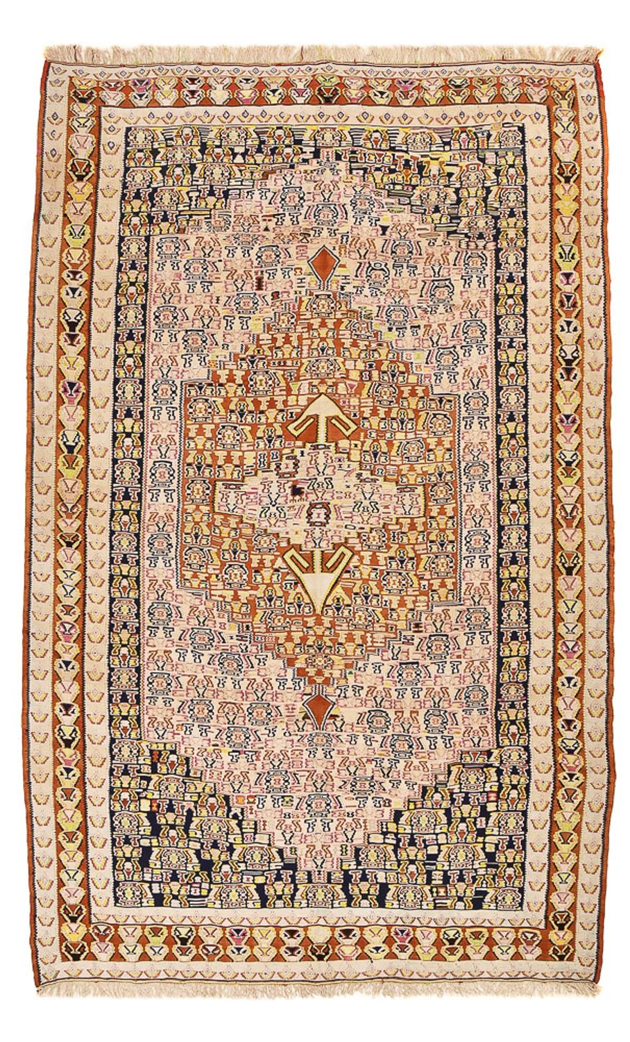 Kelim Carpet - orientalisk matta - 260 x 160 cm - beige