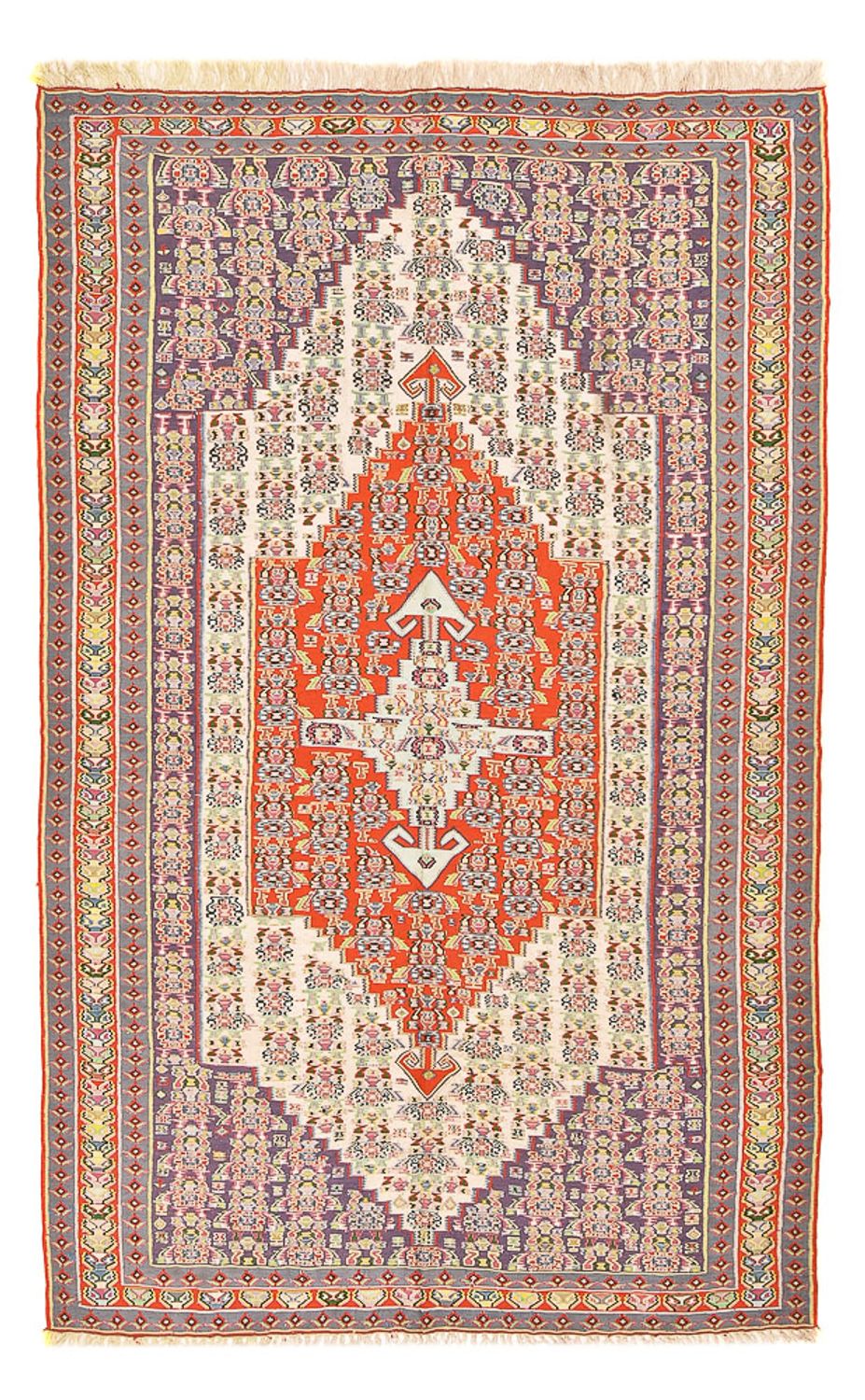 Kelim Carpet - orientalisk matta - 260 x 154 cm - röd