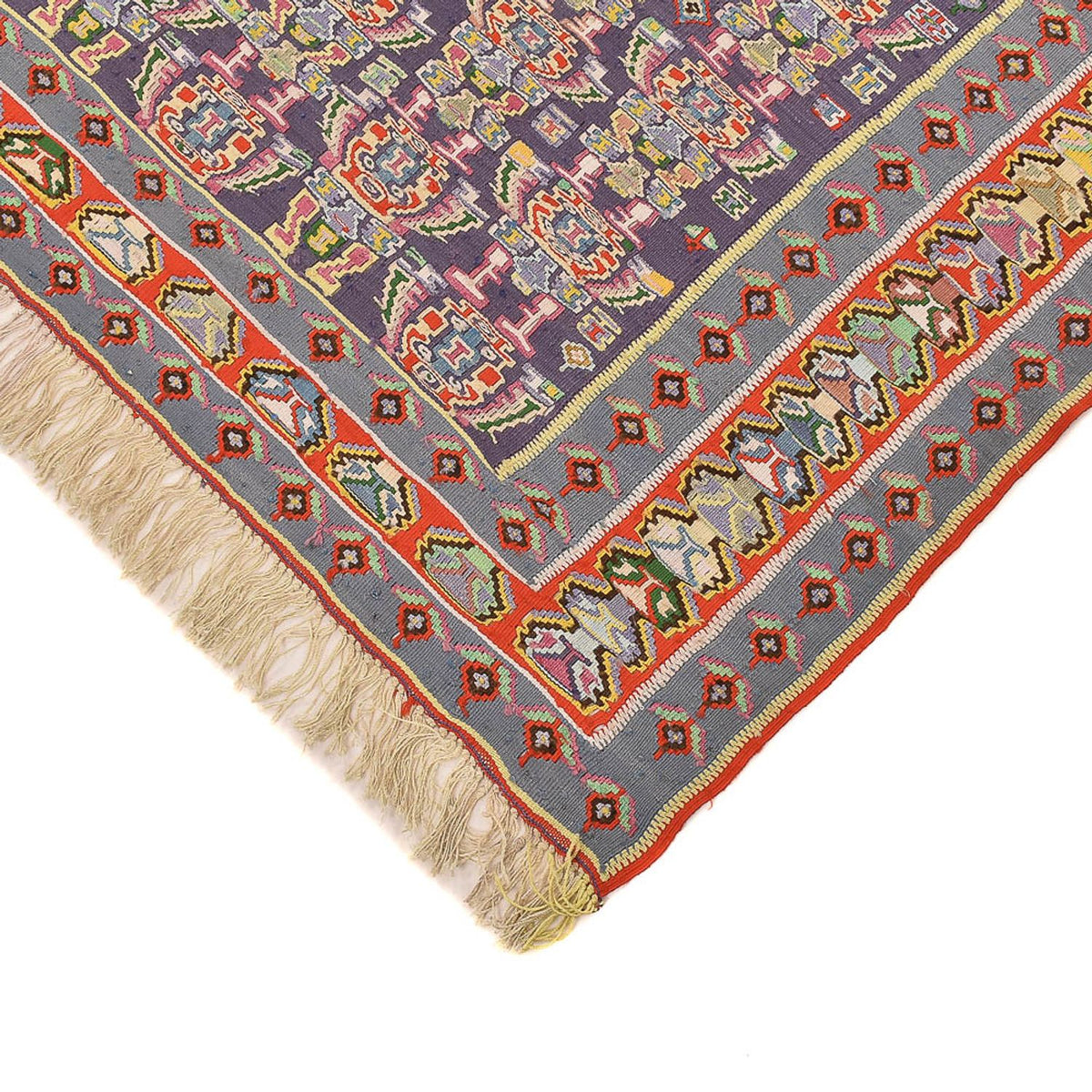 Kelim Carpet - orientalisk matta - 260 x 154 cm - röd