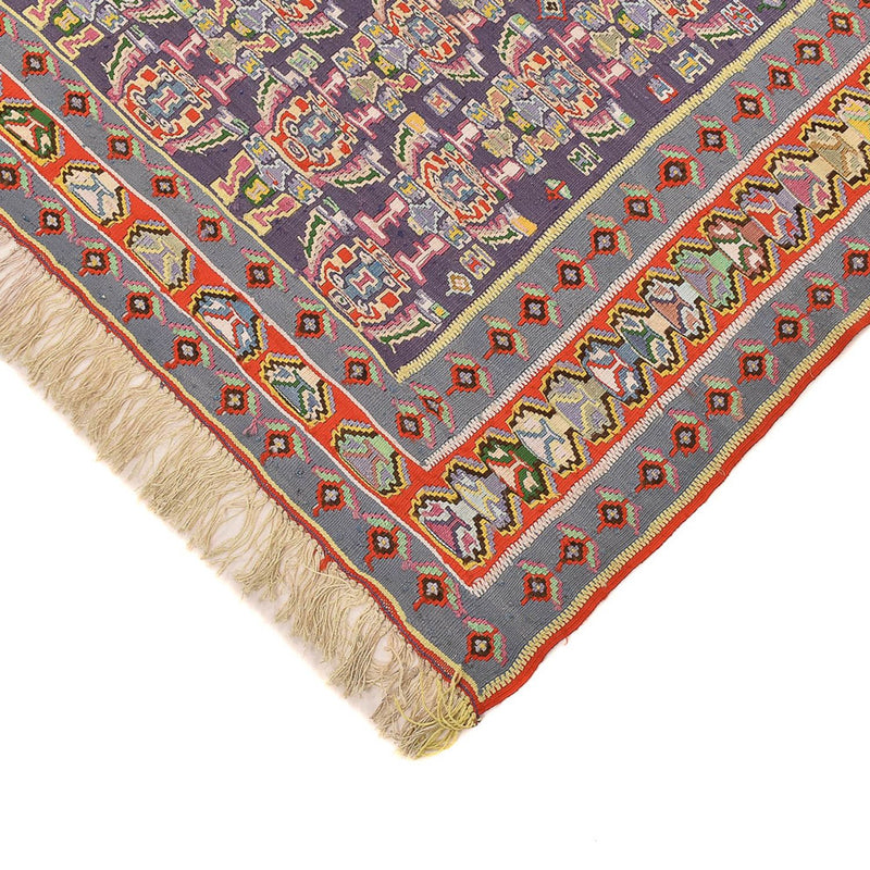 Kelim Carpet - orientalisk matta - 260 x 154 cm - röd