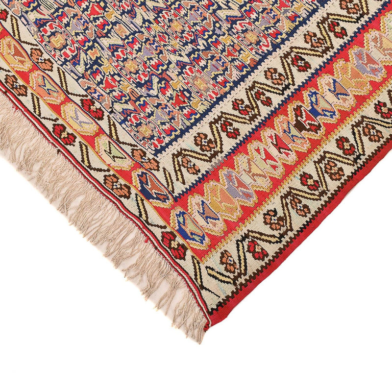 Kelim Carpet - orientalisk matta - 250 x 153 cm - ljusröd