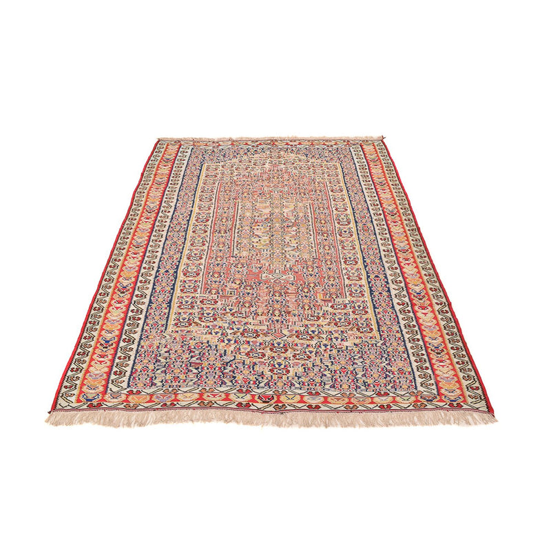 Kelim Carpet - orientalisk matta - 250 x 153 cm - ljusröd