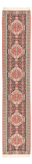 Runner Kelim Carpet - orientalisk matta - 395 x 85 cm - mörk beige