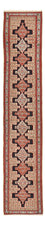 Runner Kelim Carpet - orientalisk matta - 395 x 87 cm - mörkblå