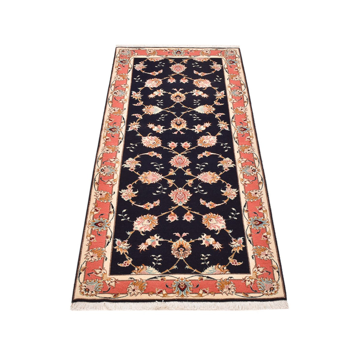 Runner Persisk matta - Tabriz - Royal - 189 x 74 cm - mörkblå