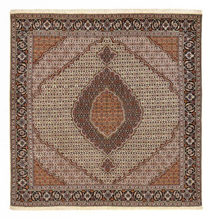 Persisk matta - Tabriz - Royal kvadrat  - 210 x 200 cm - ljusbrun