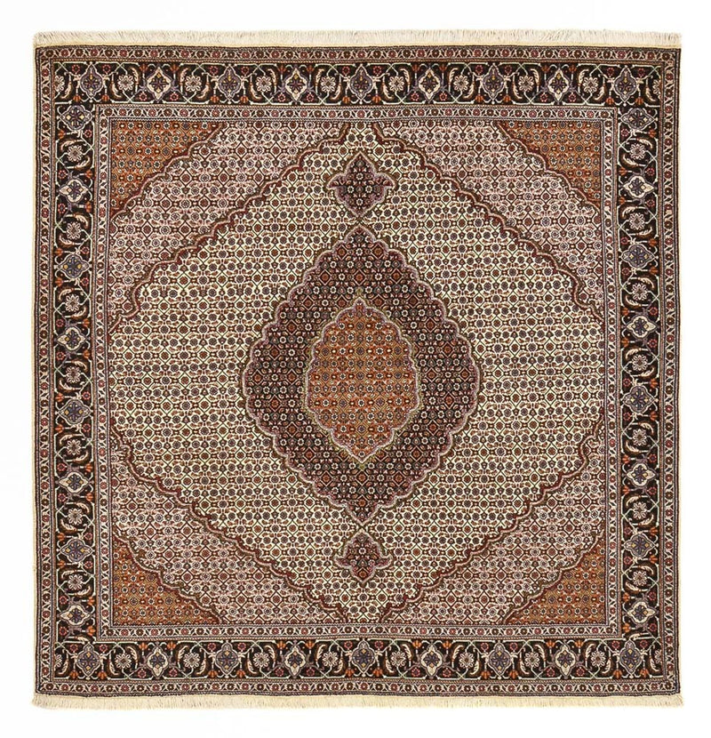 Persisk matta - Tabriz - Royal kvadrat  - 210 x 200 cm - ljusbrun