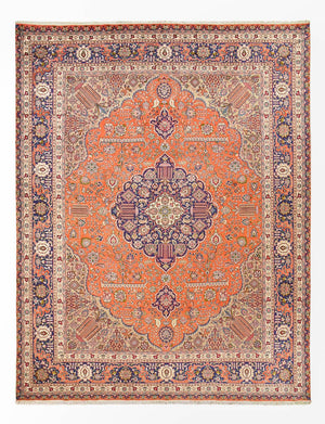 Persisk matta - Tabriz - Royal - 397 x 300 cm - orange
