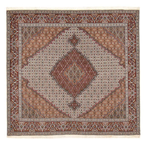 Persisk matta - Tabriz - Royal kvadrat  - 204 x 202 cm - ljusbrun