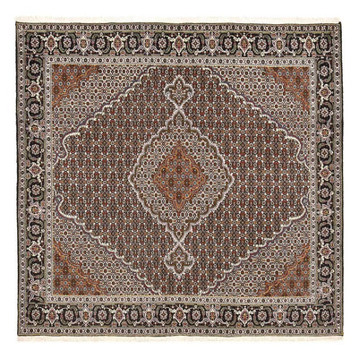 Persisk matta - Tabriz - Royal kvadrat  - 200 x 200 cm - brun