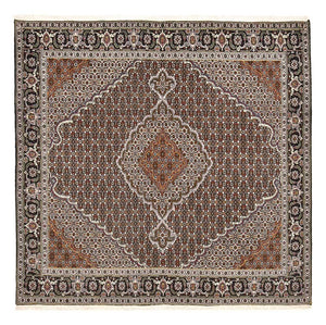 Persisk matta - Tabriz - Royal kvadrat  - 200 x 200 cm - brun