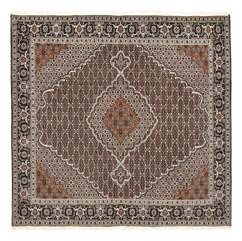 Persisk matta - Tabriz - Royal kvadrat  - 200 x 200 cm - brun