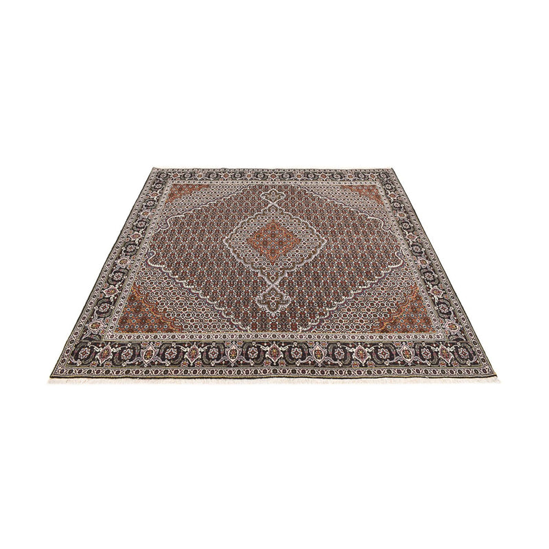 Persisk matta - Tabriz - Royal kvadrat  - 200 x 200 cm - brun