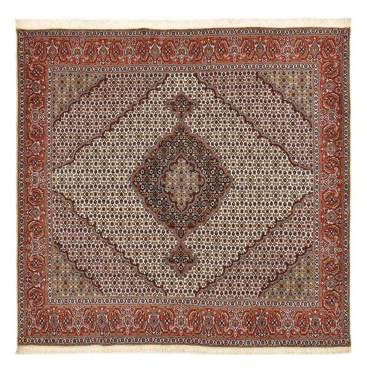 Persisk matta - Tabriz - Royal kvadrat  - 205 x 193 cm - brun