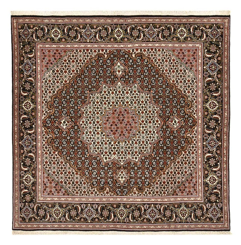 Persisk matta - Tabriz - Royal kvadrat  - 203 x 202 cm - brun