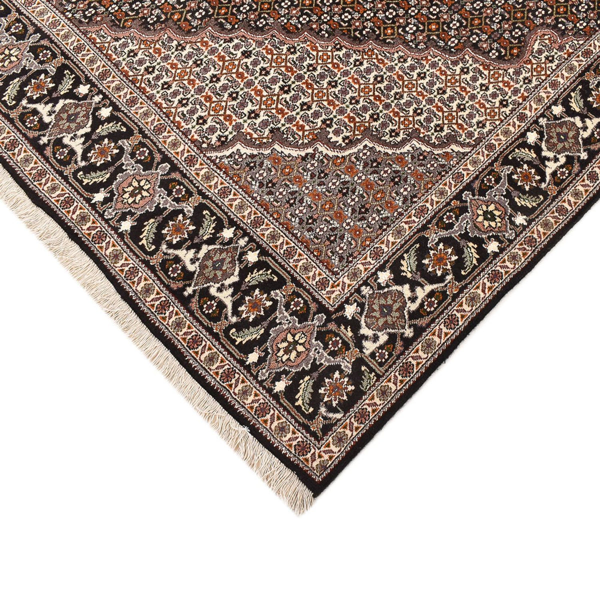 Persisk matta - Tabriz - Royal kvadrat  - 207 x 200 cm - brun