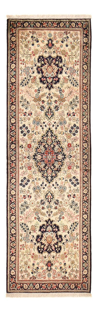 Runner Silk Carpet - Ghom Silk - Premium - 222 x 69 cm - grädde