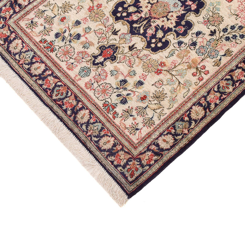 Runner Silk Carpet - Ghom Silk - Premium - 222 x 69 cm - grädde