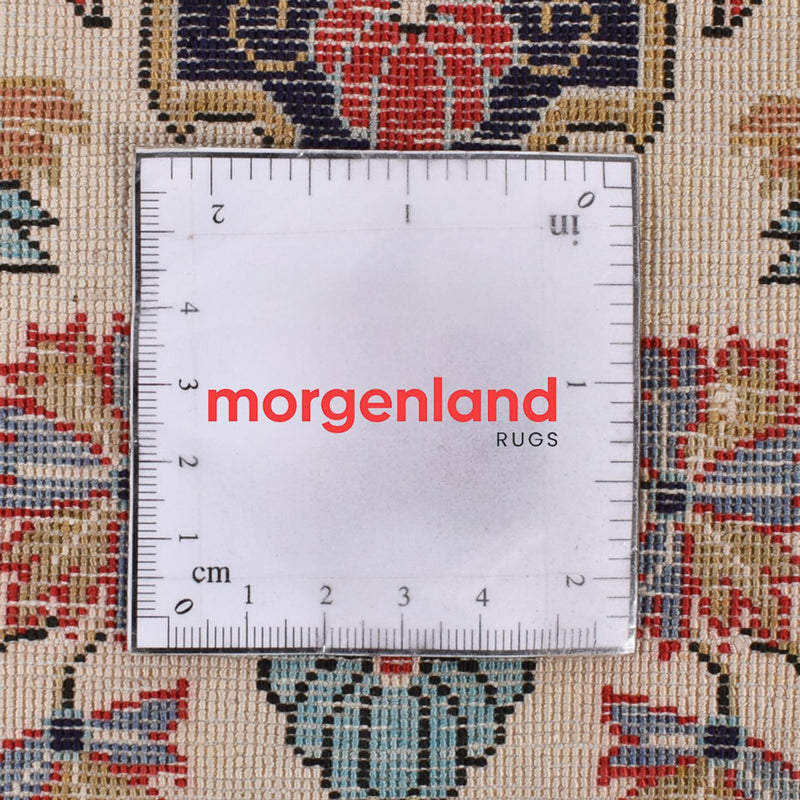 Runner Silk Carpet - Ghom Silk - Premium - 222 x 69 cm - grädde