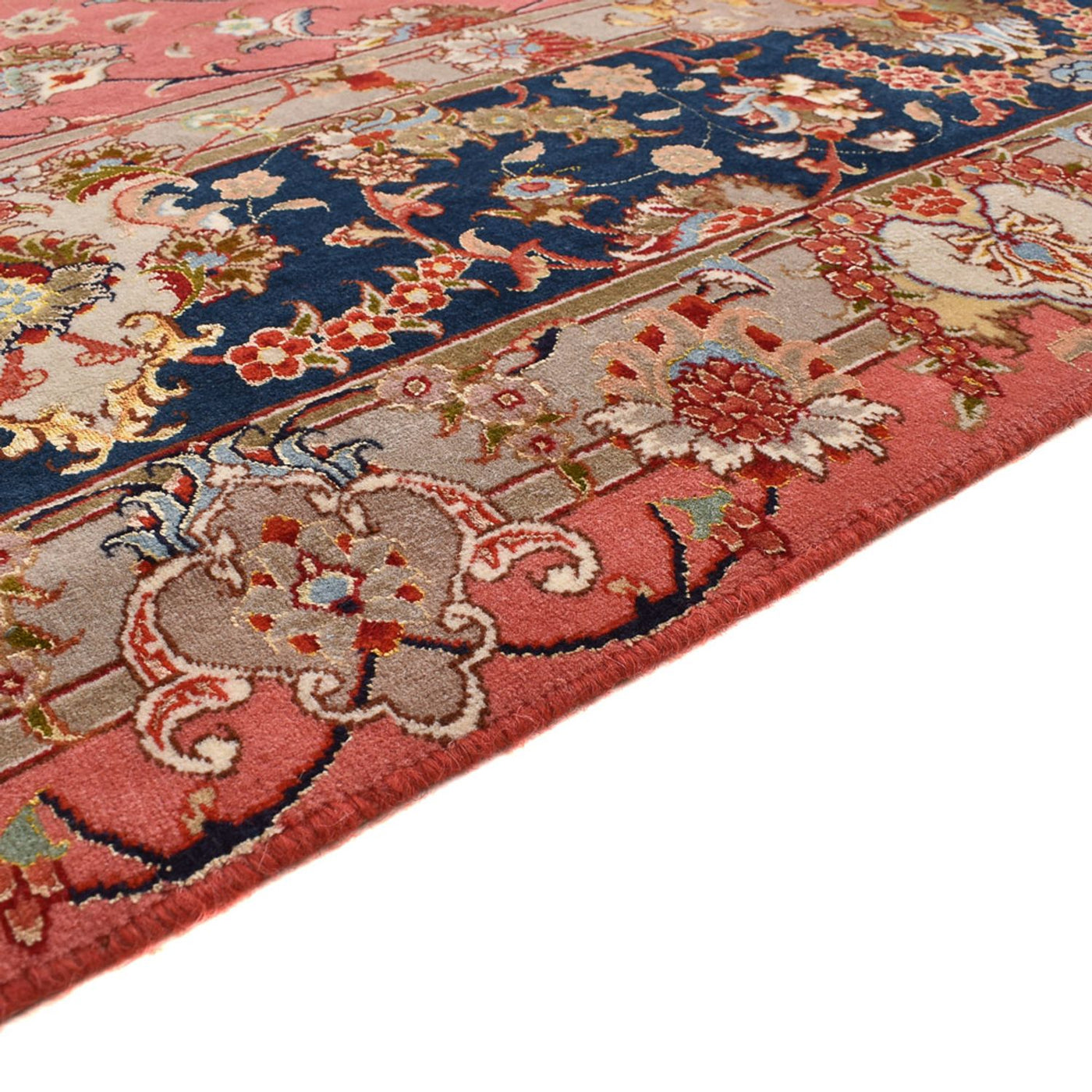 Persisk matta - Tabriz - Royal - 348 x 246 cm - ljusröd