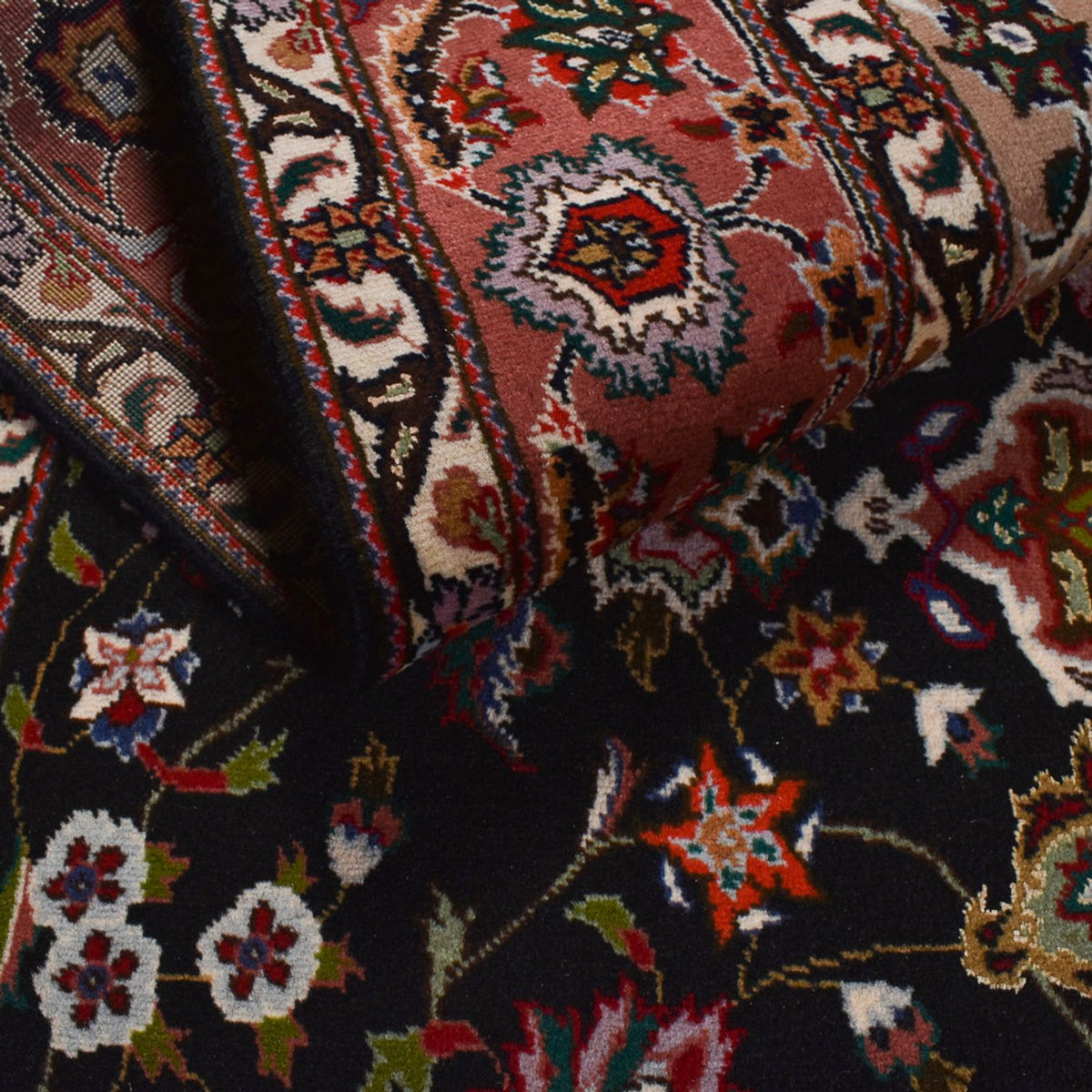 Persisk matta - Tabriz - Royal - 316 x 197 cm - mörkblå